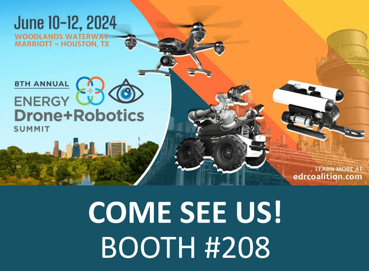 Woodlands Waterway. 8th annual energy drone + robotics summit, come see us at booth #208