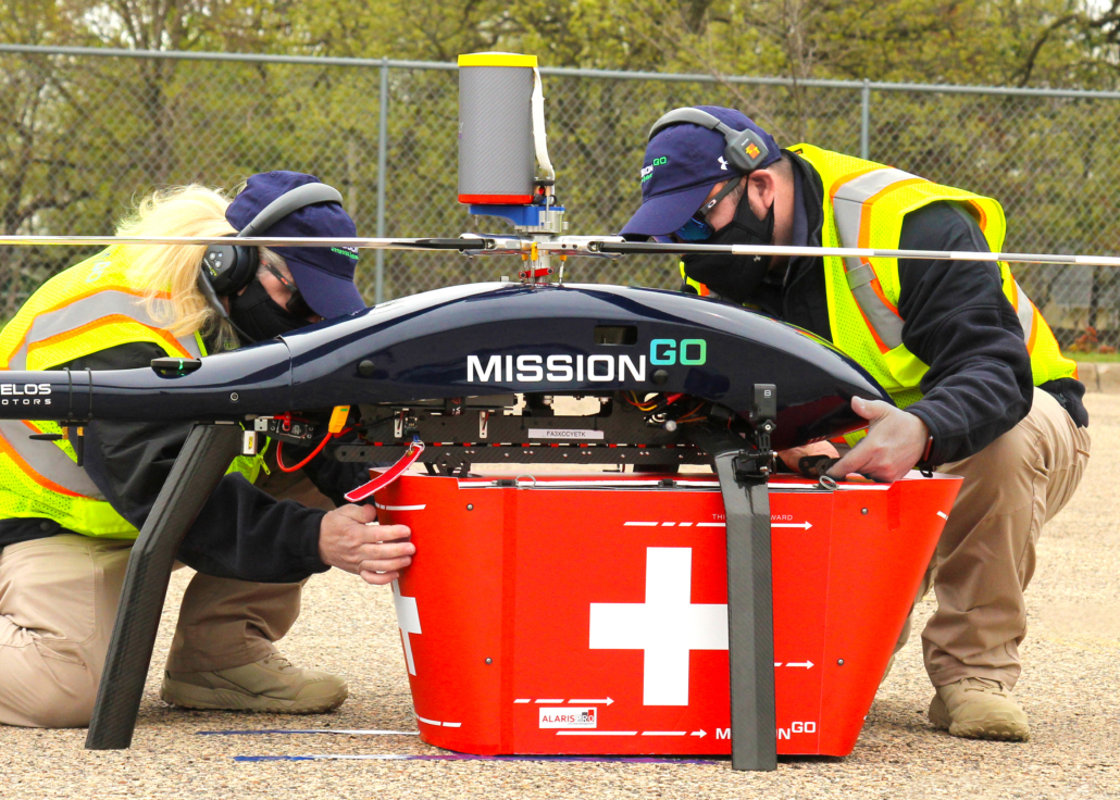 MissionGo deliver pancrease via unmanned aircraft
